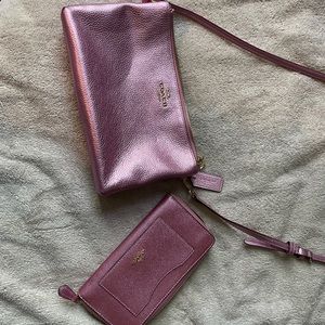 Coach Shoulder purse and wallet